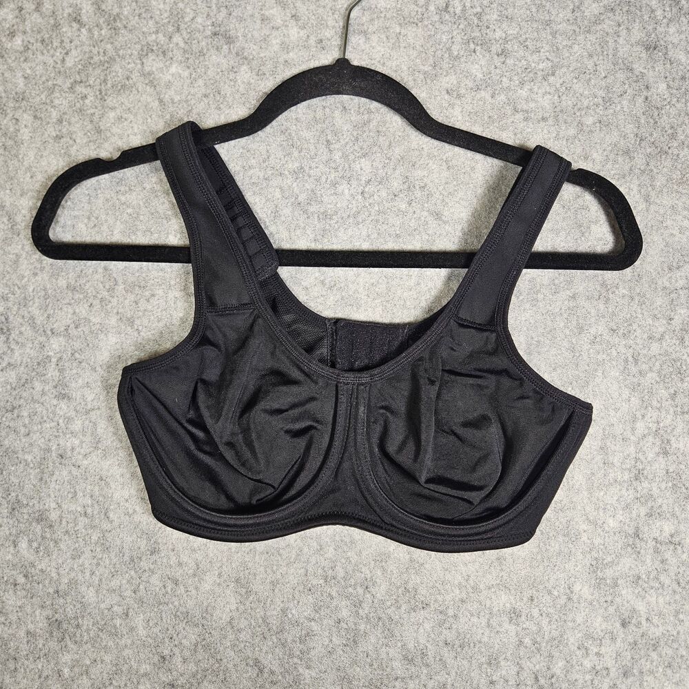 Wacoal Simone Underwire Sports Bra Black Gym Active Support 855170 Size 34C